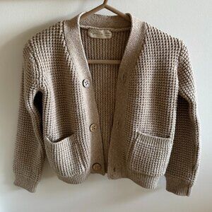 Rylee + Cru Button Cardigan, Putty